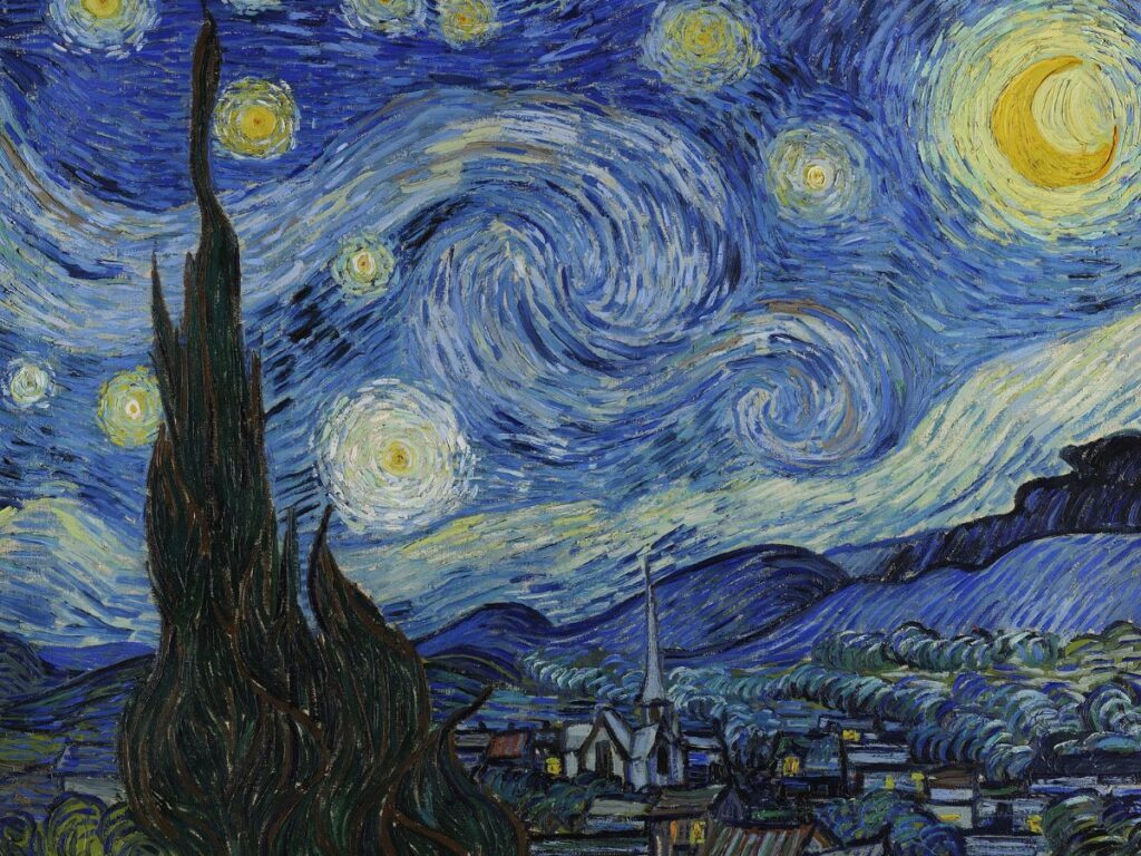 Tableau "La nuit étoilée" - Vincent Van Gogh - 1889